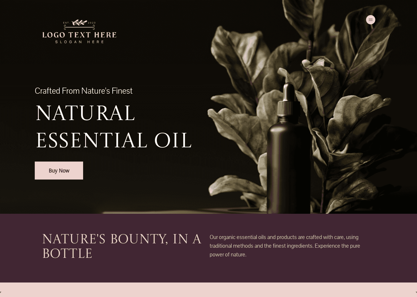 Natural Essential Oils Website