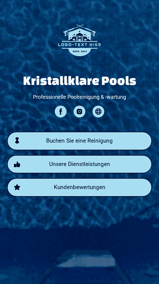 Schwimmbadreinigung Link in Bio