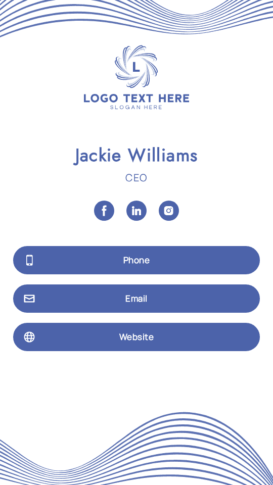 Generic Corporate Advisor Digital Business Card