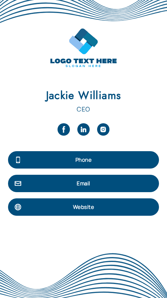 Generic Corporate Advisor Digital Business Card