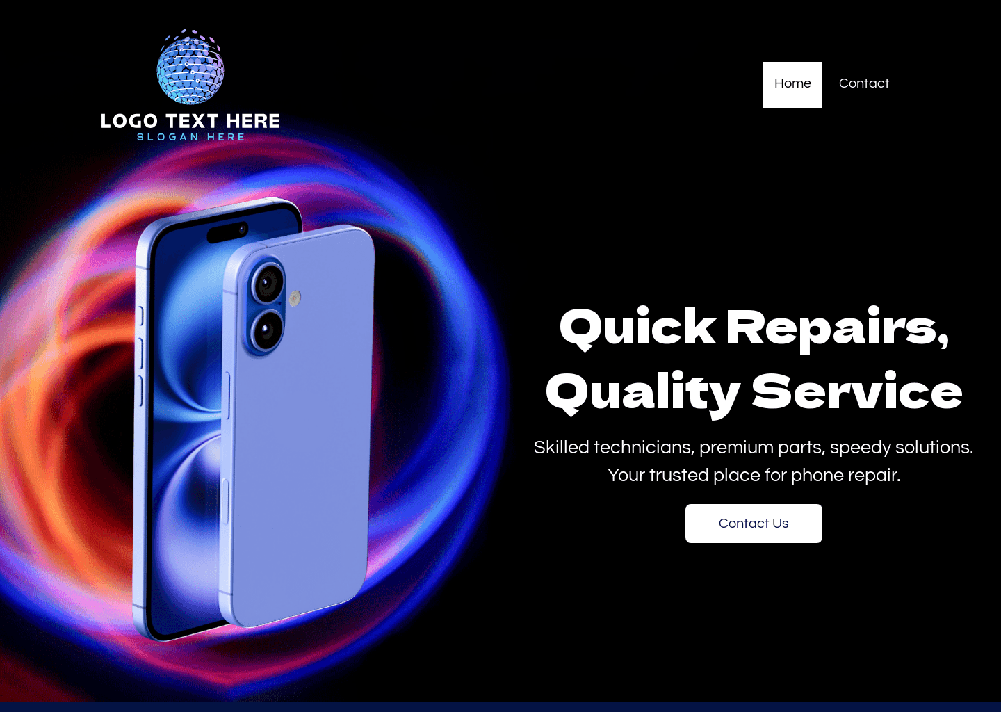 Smartphone Repair Technician Website Preview