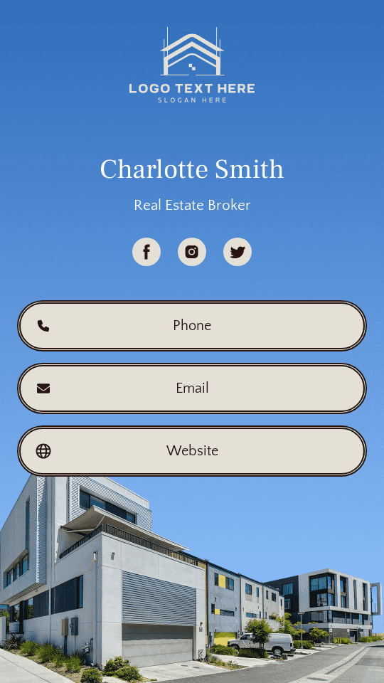 Real Estate Broker Digital Business Card