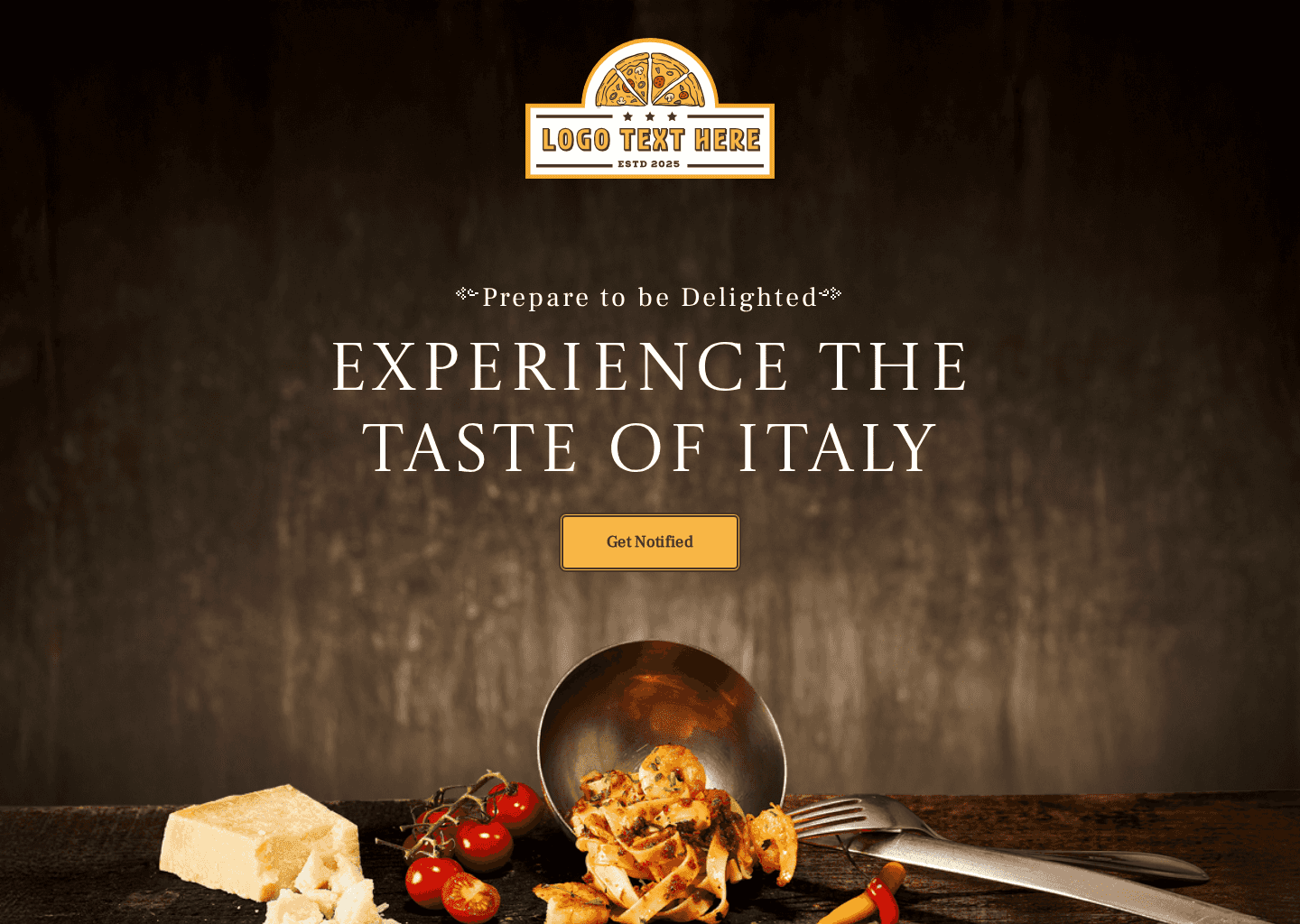 Italian Restaurant Opening Website Preview