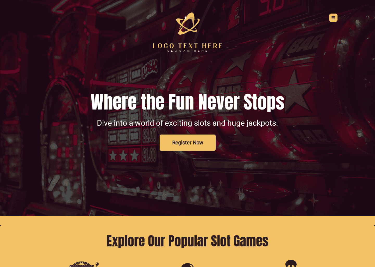 Online Slot Casino Website Preview