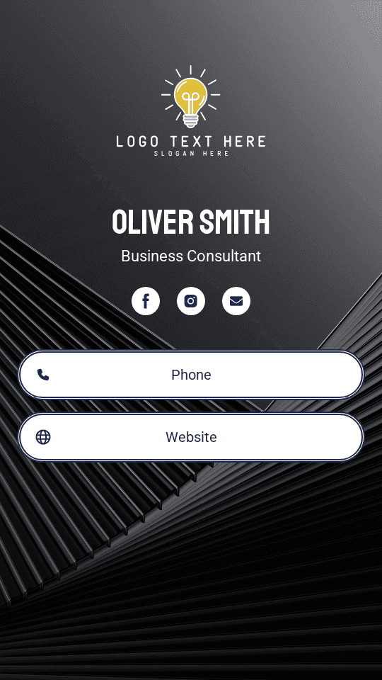 Modern Classic Consultant Digital Business Card Preview