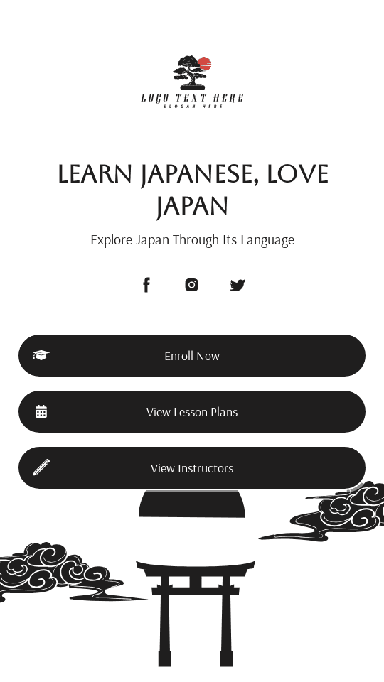 Japanese Learning Center Link in Bio Preview