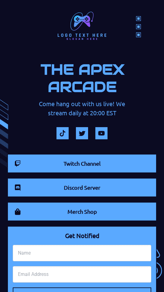 Esports Gaming Team Link in Bio Preview