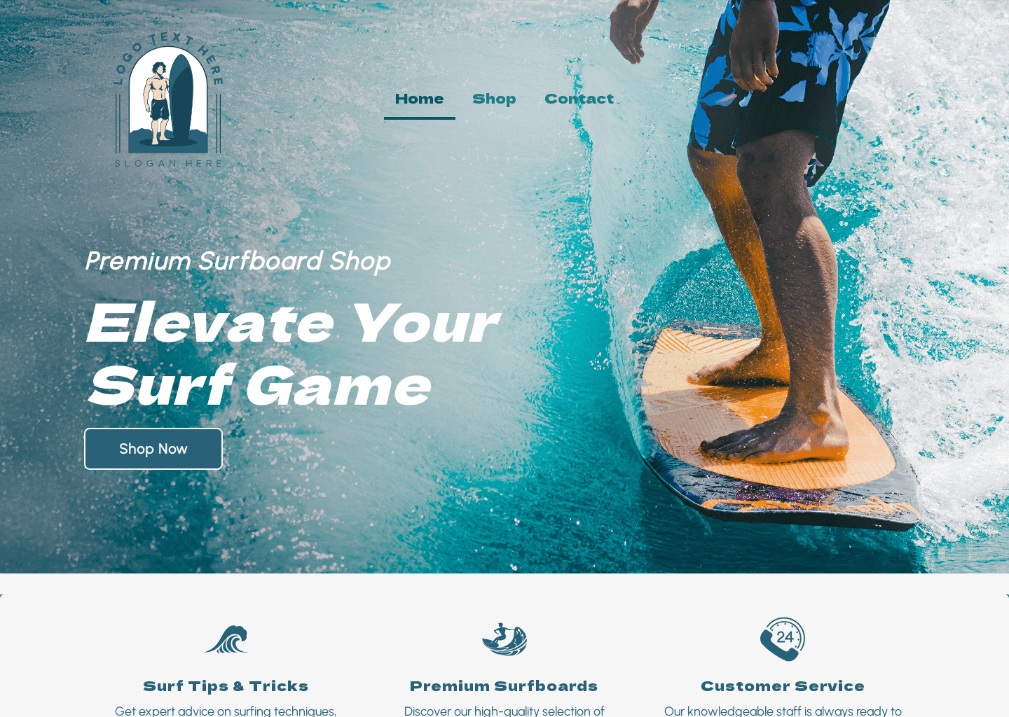 Surfboard Shop Website