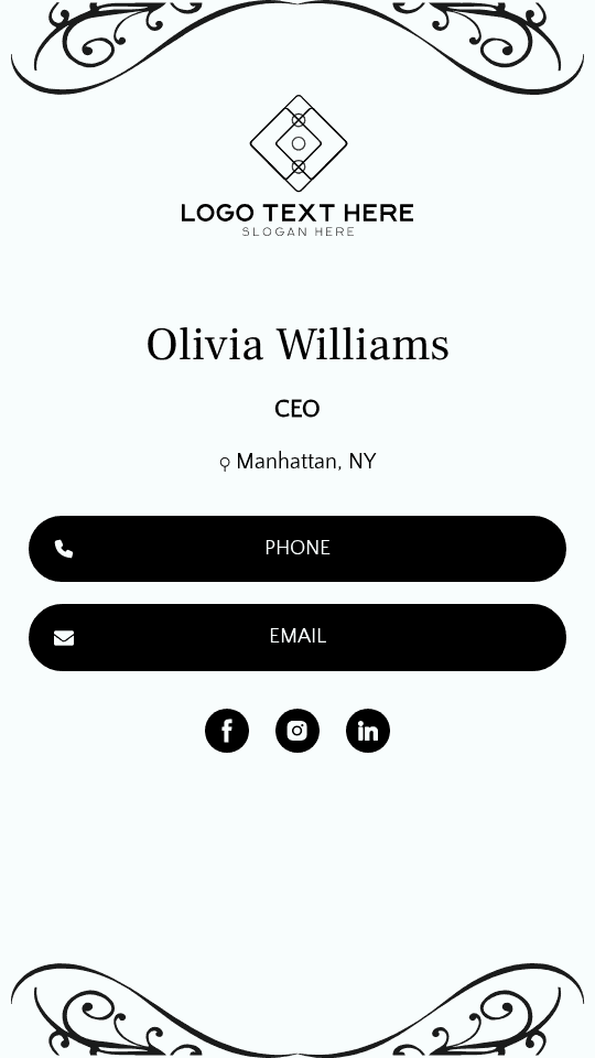 Wholesale Distribution CEO Digital Business Card Preview