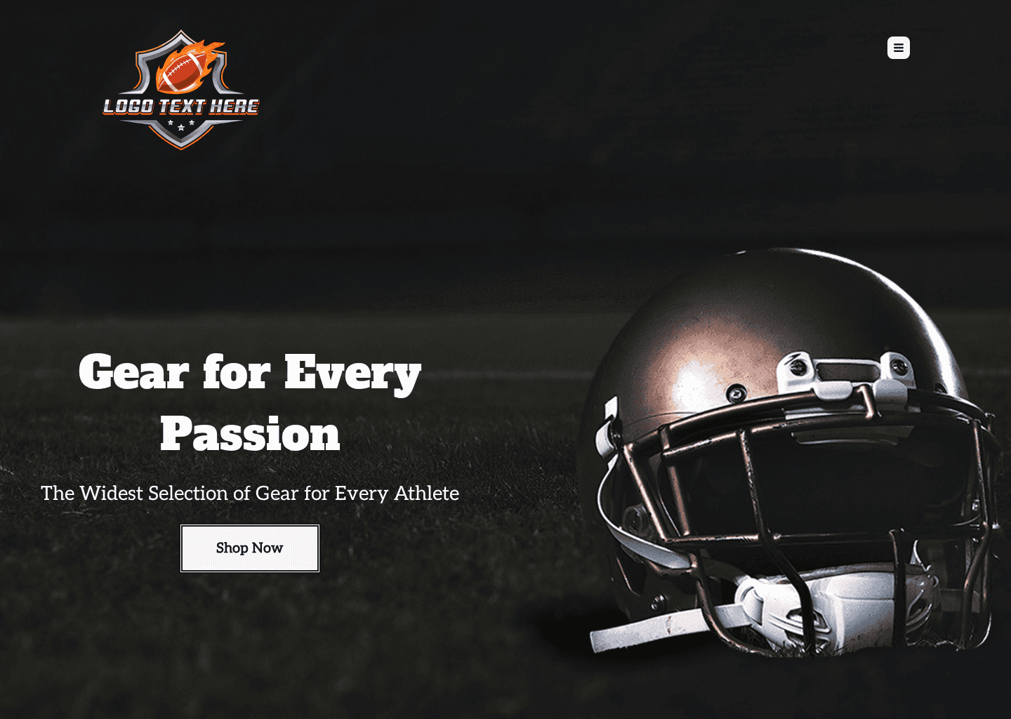 Sports Equipment Store Website