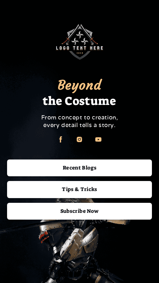 Professional Cosplayer Blog Link in Bio Preview