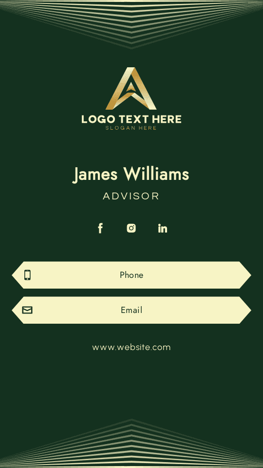 Wholesale Finance Advisor Digital Business Card Preview