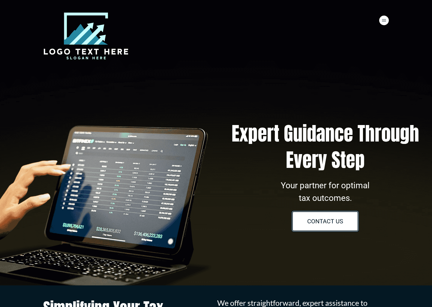 Tax Preparation Solutions Website Preview