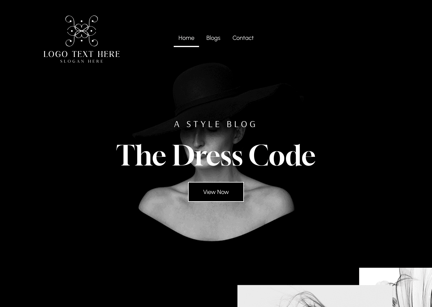 Personal Fashion Blog Website Preview