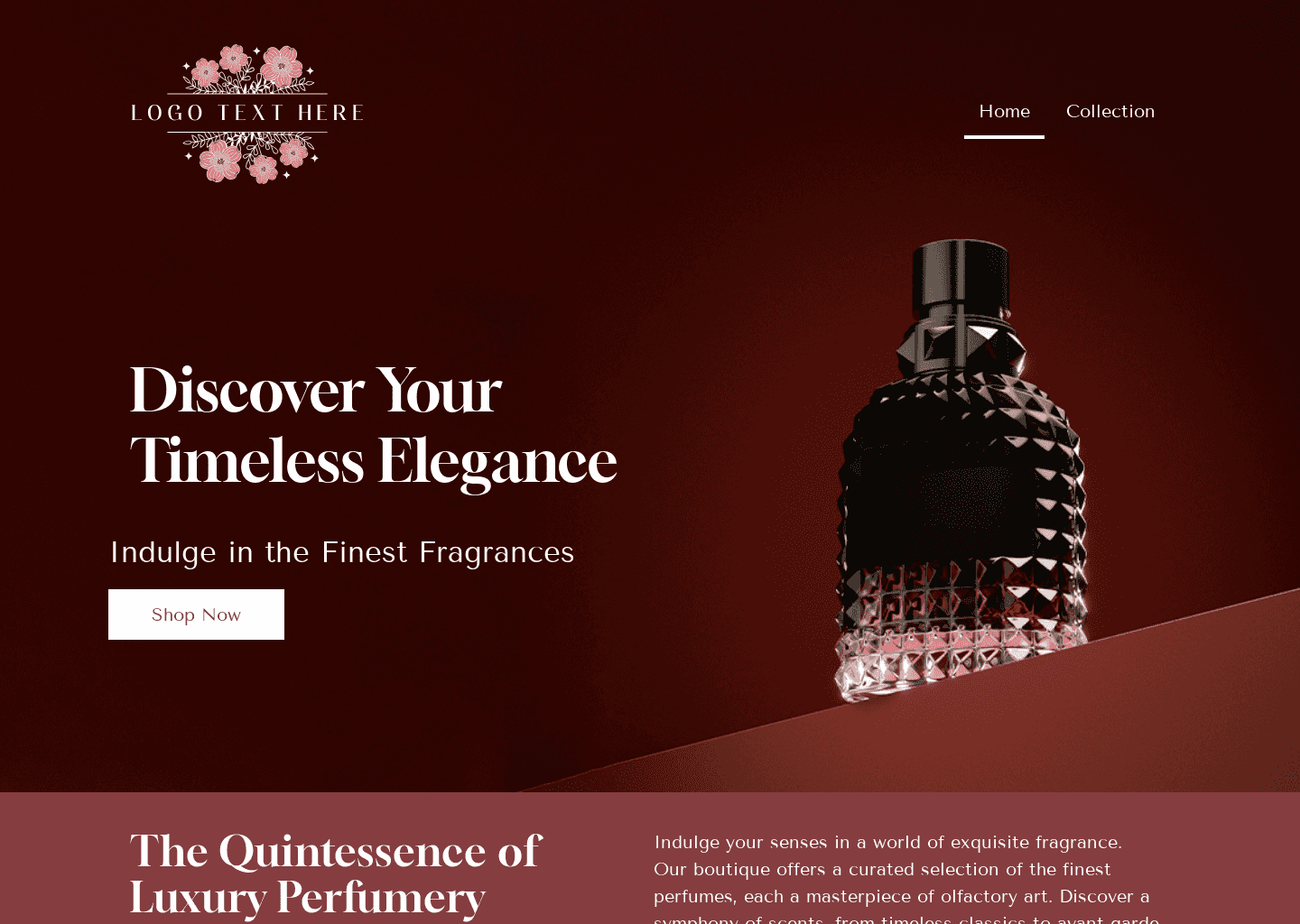 Luxury Perfume Shop Website