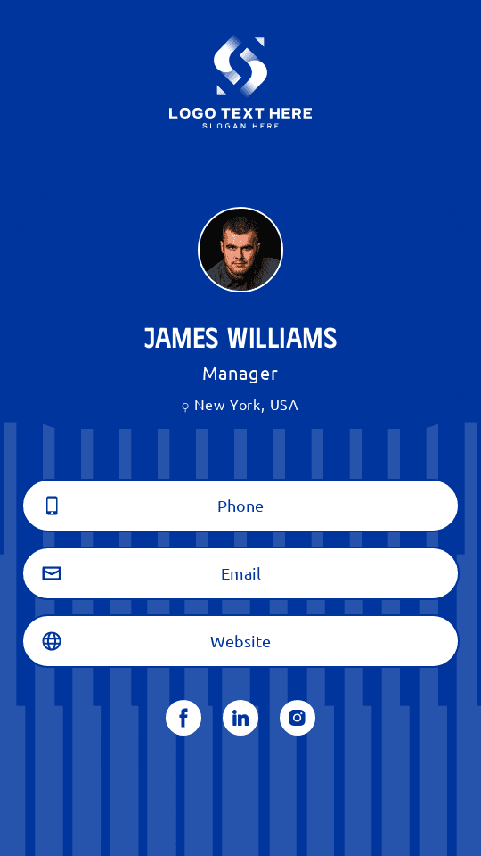 Generic Business Manager Digital Business Card