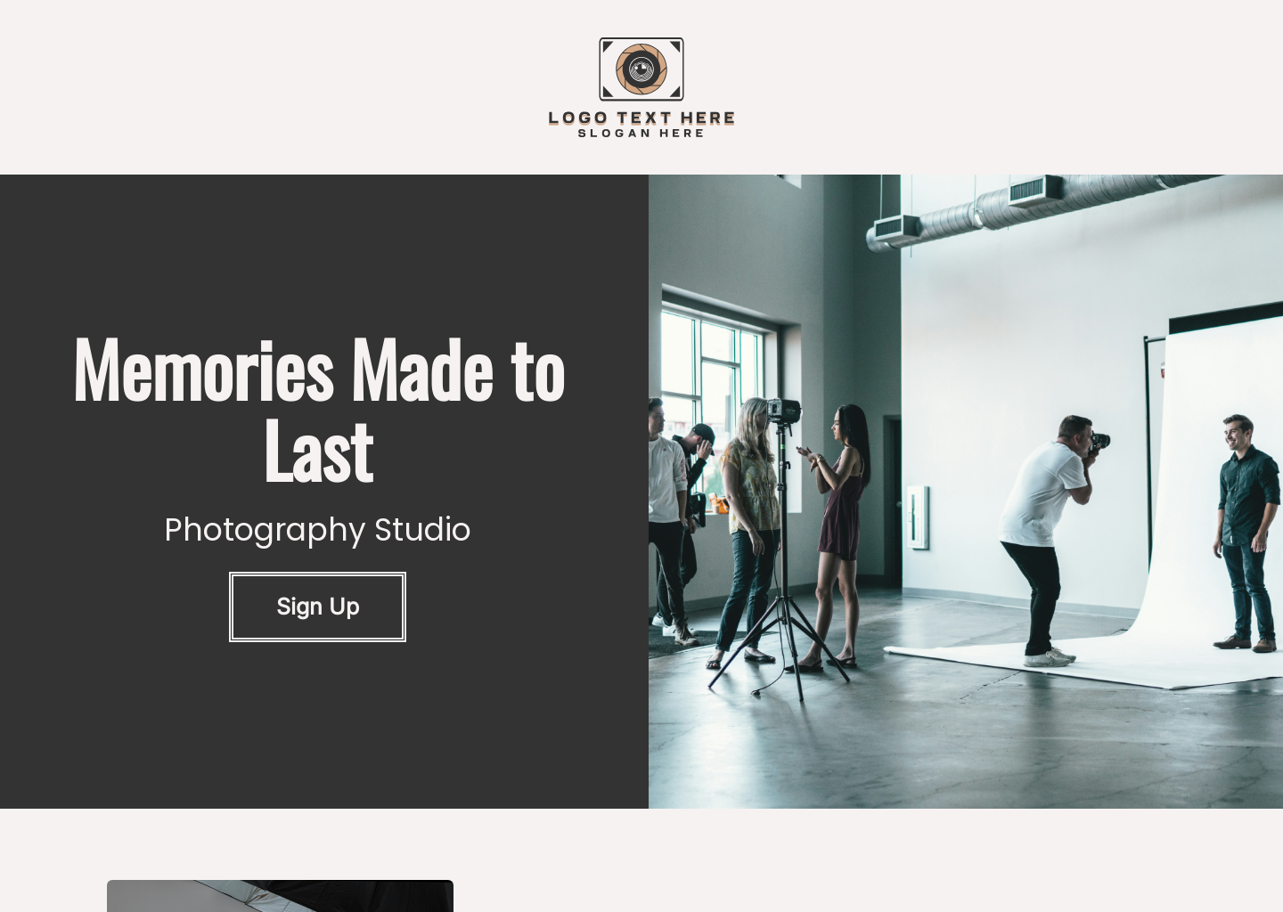 Photography Studio Website Builder Image Preview