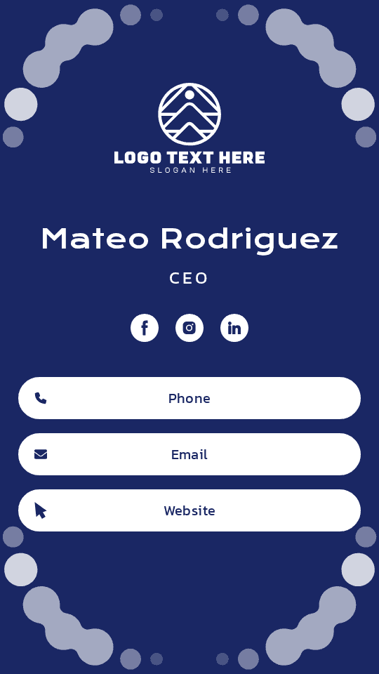 Business Enterprise CEO Digital Business Card Preview