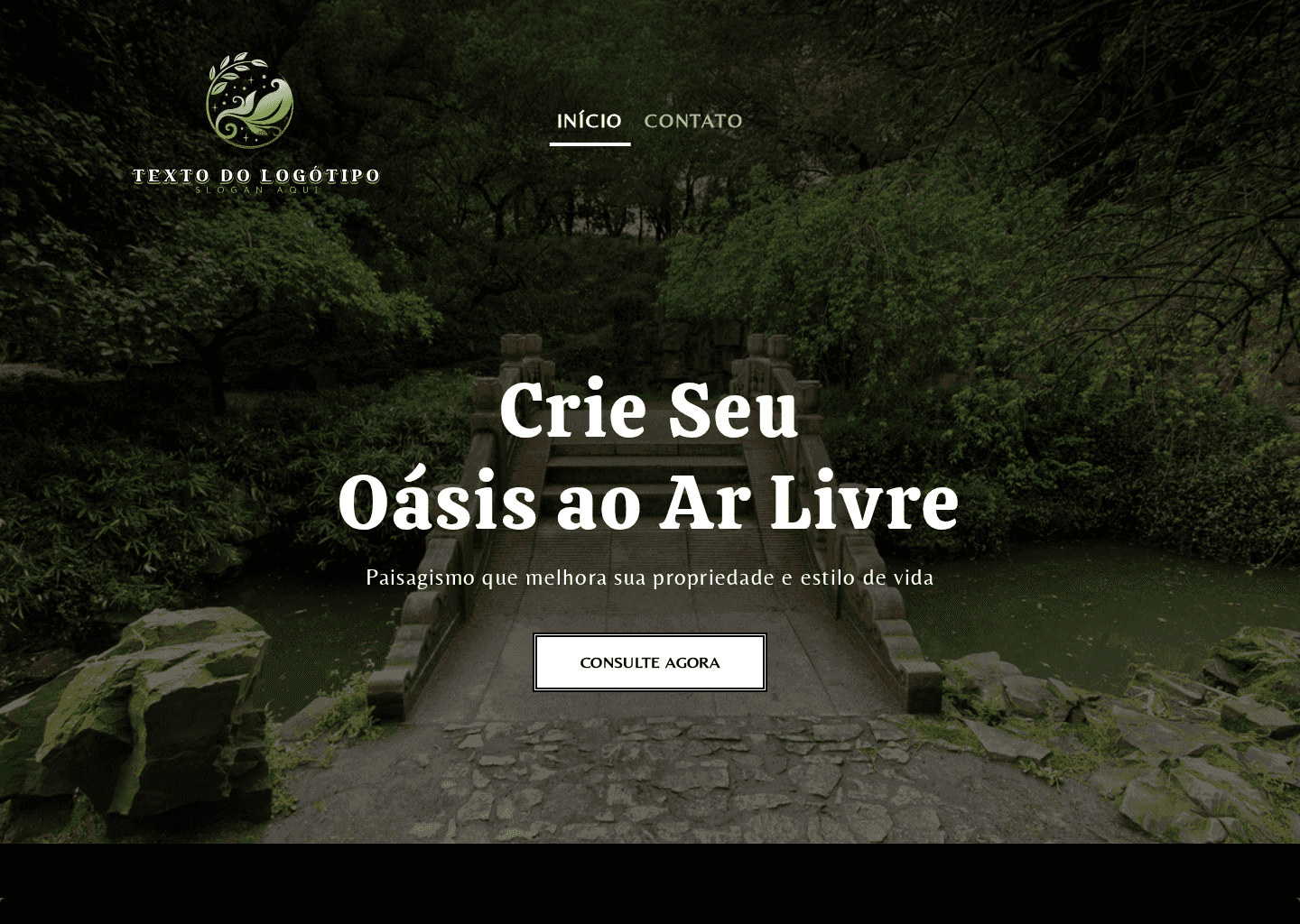 Serviço de Jardinagem em Hardscaping Website Preview