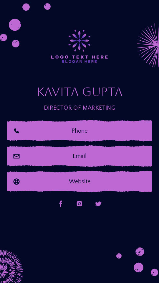 Corporate Director Marketing Digital Business Card