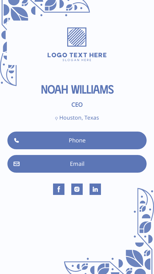 Business Corporate CEO Digital Business Card