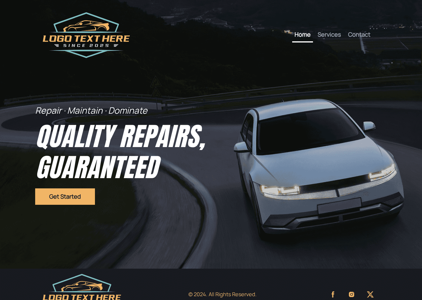 Auto Repair Services Website Preview