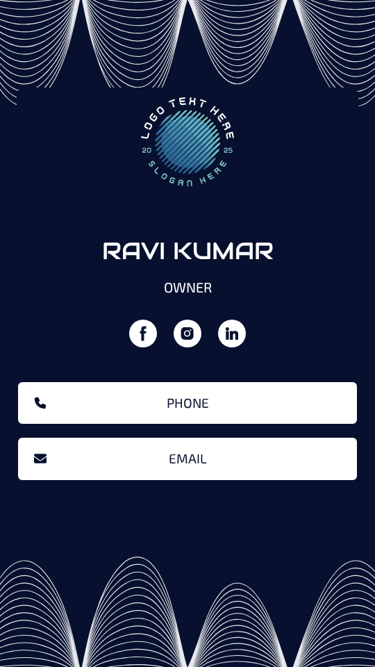 AI Tech Owner Digital Business Card Preview