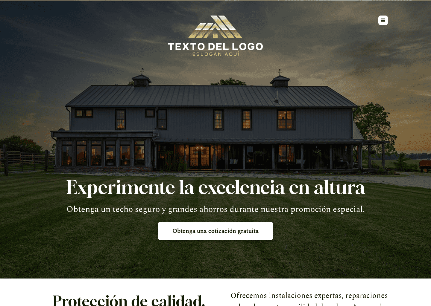 Promoción de Soluciones de Tejado Website Preview