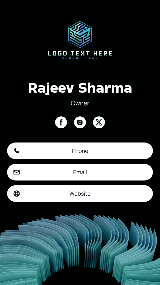 Digital 3D Fabrication Digital Business Card Preview