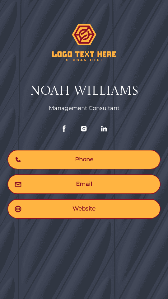 Generic Enterprise Advisor Digital Business Card Preview