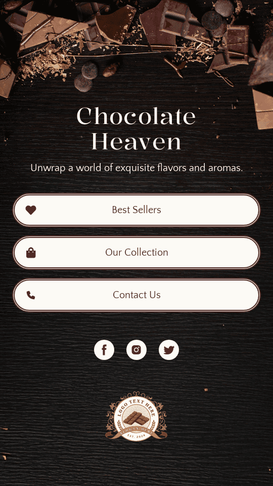 Sweet Chocolate Shop Link in Bio Preview