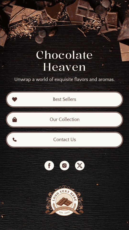 Sweet Chocolate Shop Link in Bio Preview