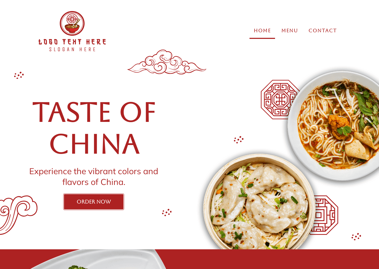 Authentic Chinese Cuisine Website Preview