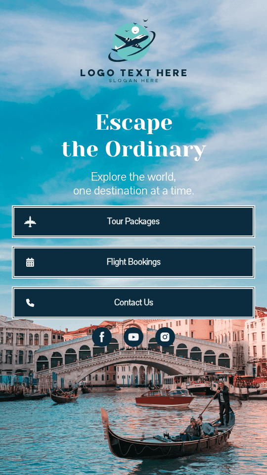 Global Travel Agency Link in Bio Preview