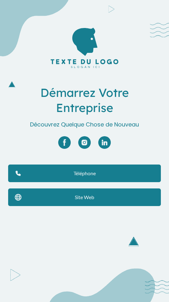 Démarrage d'entreprise simple Link in Bio Preview