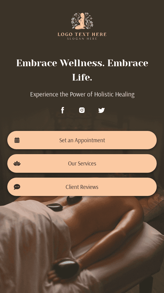 Holistic Wellness Spa Link in Bio Preview