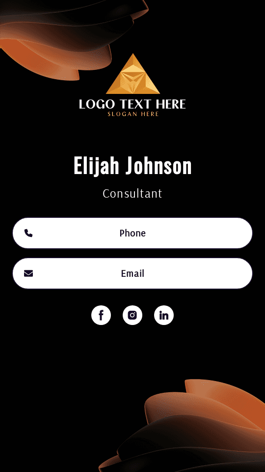 Business Corporation Consultant Digital Business Card