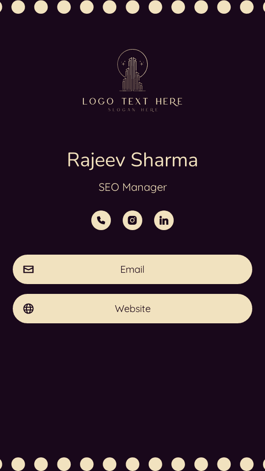 Corporate SEO Manager Digital Business Card Preview