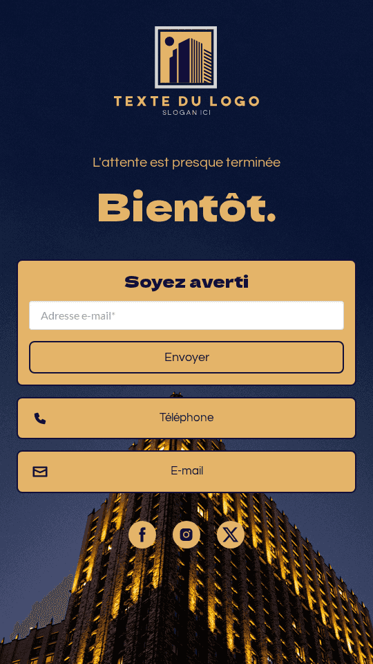 Lancement d'entreprise de gratte-ciel Link in Bio Preview