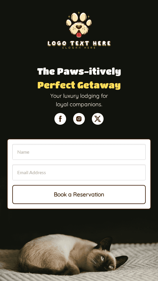 Pet Hotel Reservation Link in Bio Preview