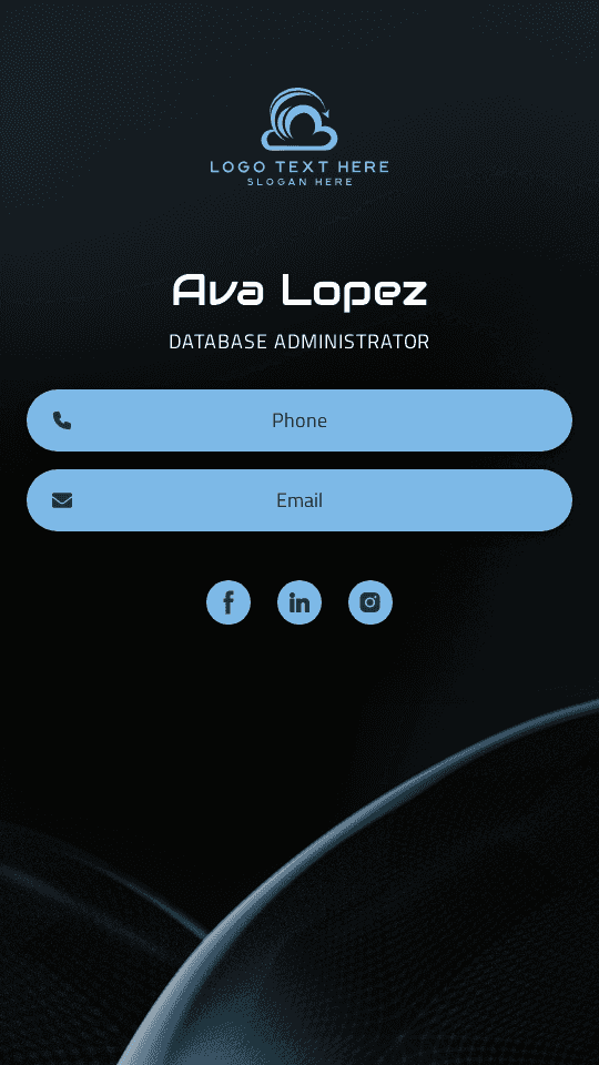 Database Administrator Digital Business Card