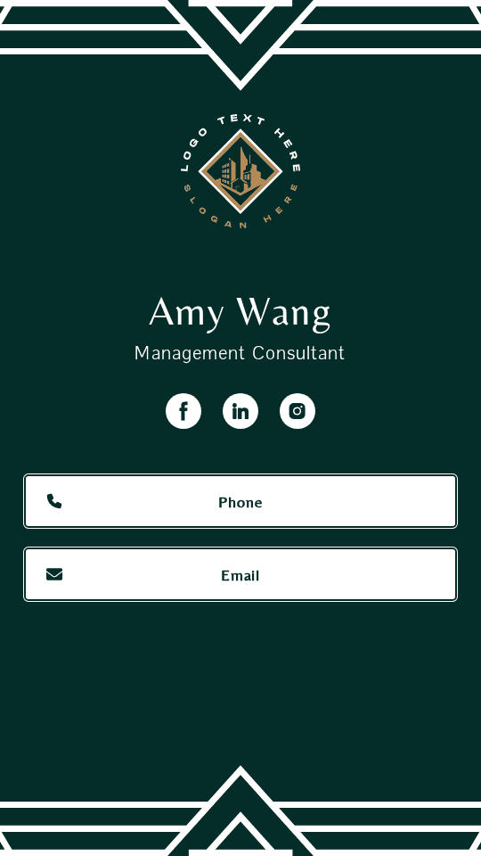 Management Consultant Digital Business Card Preview
