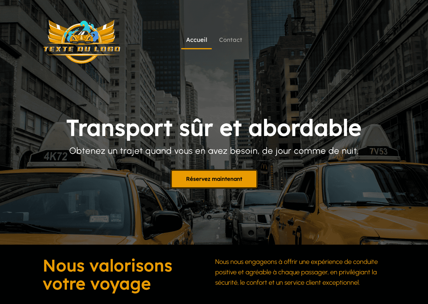 Transport de covoiturage en taxi Créateur de site Web Design com