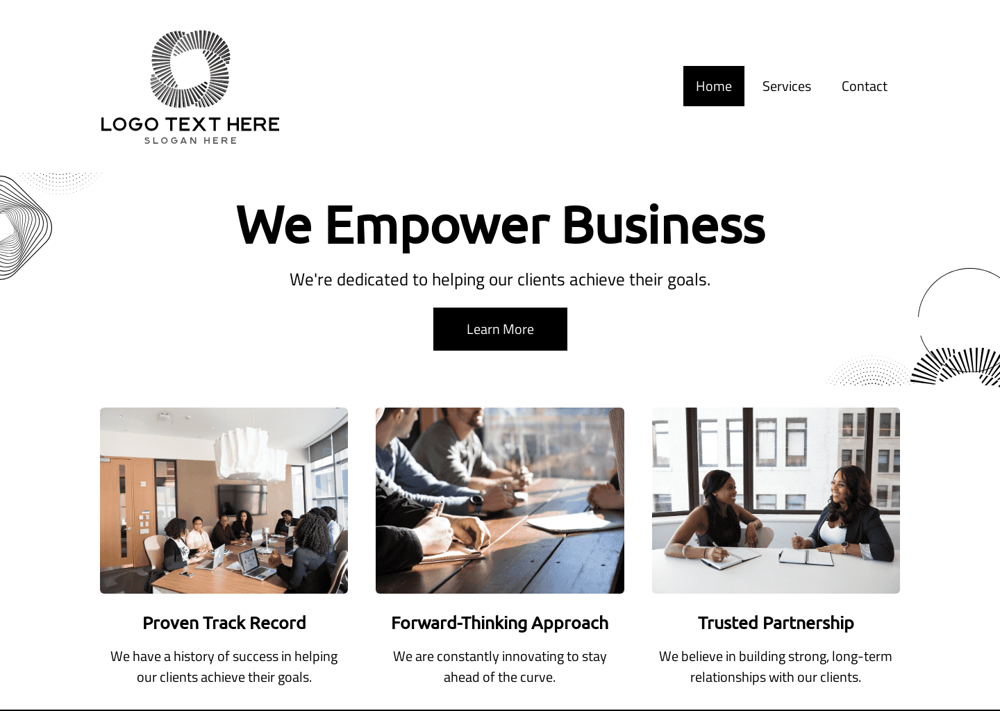 Professional Business Office Website Preview