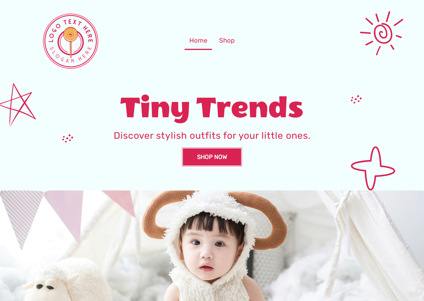 Kids Closet Essentials Website Builder Image Preview