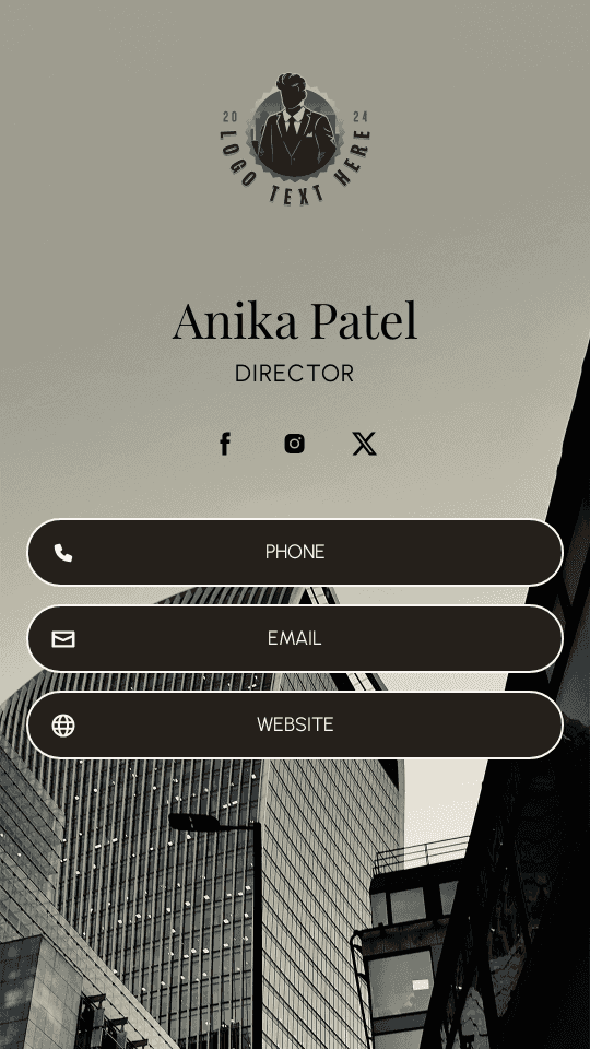 Advertising Publicity Director Digital Business Card Preview