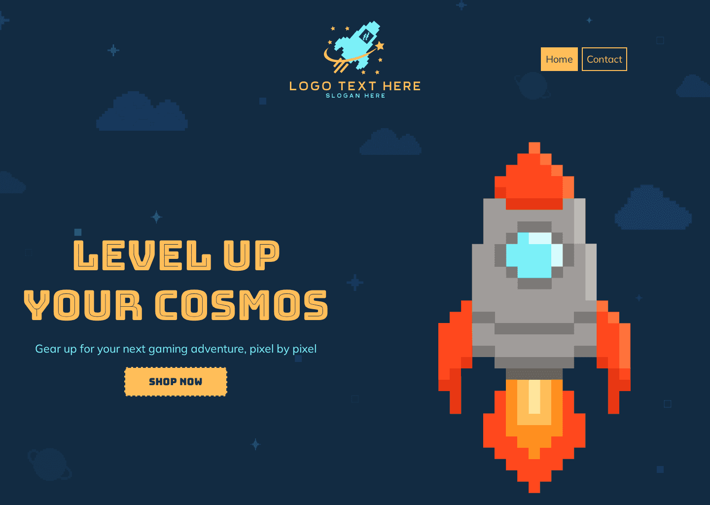 Retro Gaming Merch Website Preview