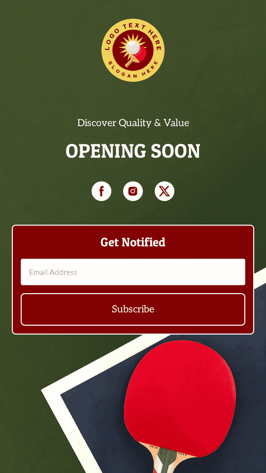 Sport Store Opening Link in Bio Preview