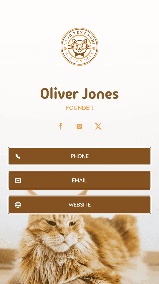 Animal Companion Founder Digital Business Card Preview