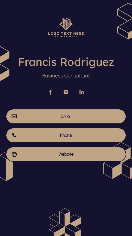 Generic Business Consultant Digital Business Card